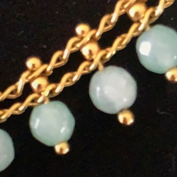 Gold and Light Blue Necklace - Picture 2 of 2